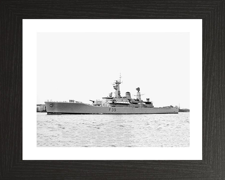 HMS Naiad F39 Royal Navy Leander class frigate Photo Print or Framed Photo Print - Hampshire Prints