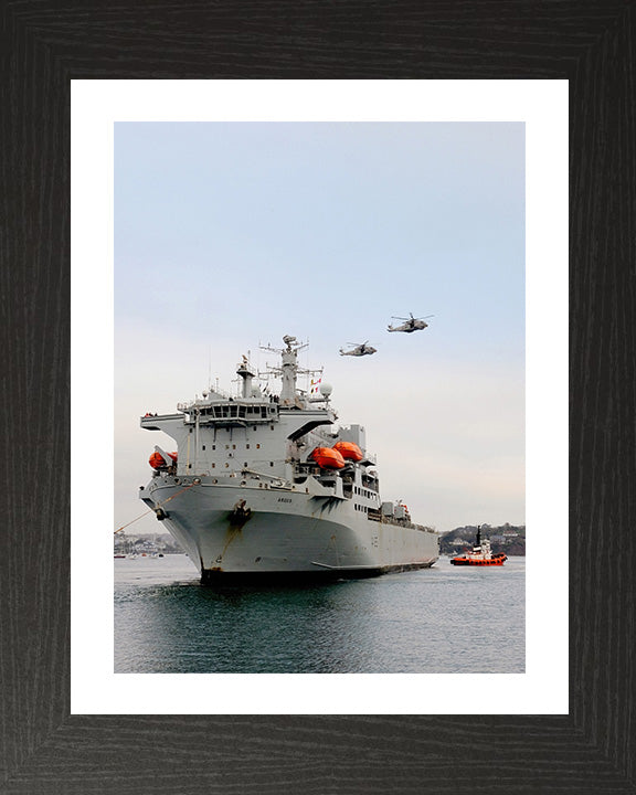 RFA Argus A135 Royal Fleet Auxiliary Casualty class Ship Photo Print or Framed Print - Hampshire Prints