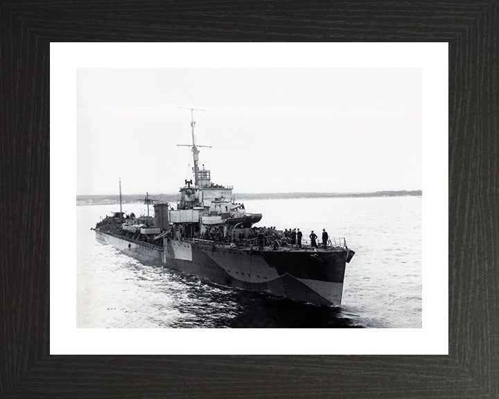 HMS Malcolm D19 Royal Navy Admiral class destroyer Photo Print or Framed Print - Hampshire Prints