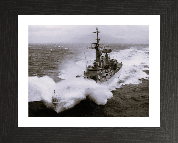 HMS Minerva F45 Royal Navy Leander class Frigate Photo Print or Framed Print - Hampshire Prints