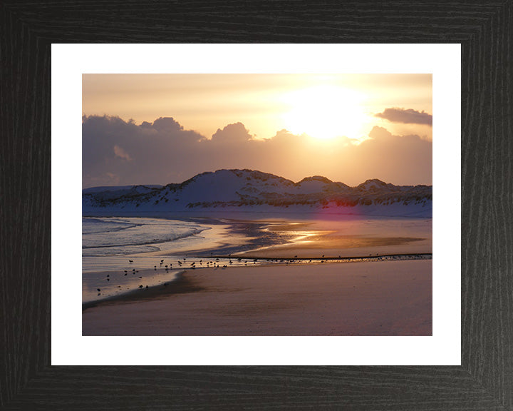 Fraserburgh beach Scotland at sunset Photo Print - Canvas - Framed Photo Print - Hampshire Prints