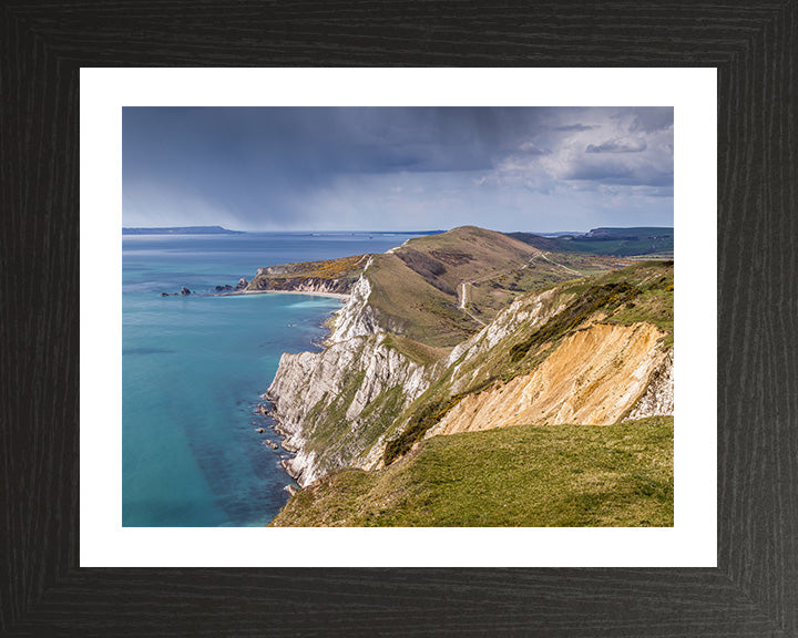 Rain over the Jurassic Coast Dorset Photo Print - Canvas - Framed Photo Print - Hampshire Prints