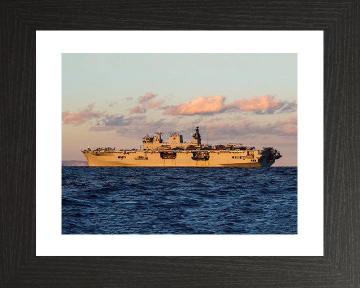 HMS Ocean L12 Royal Navy helicopter carrier Photo Print or Framed Print - Hampshire Prints