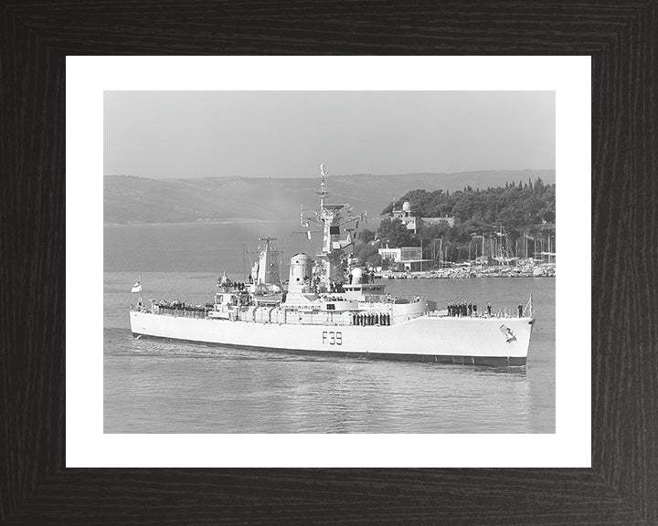 HMS Naiad F39 Royal Navy Leander class frigate Photo Print or Framed Photo Print - Hampshire Prints