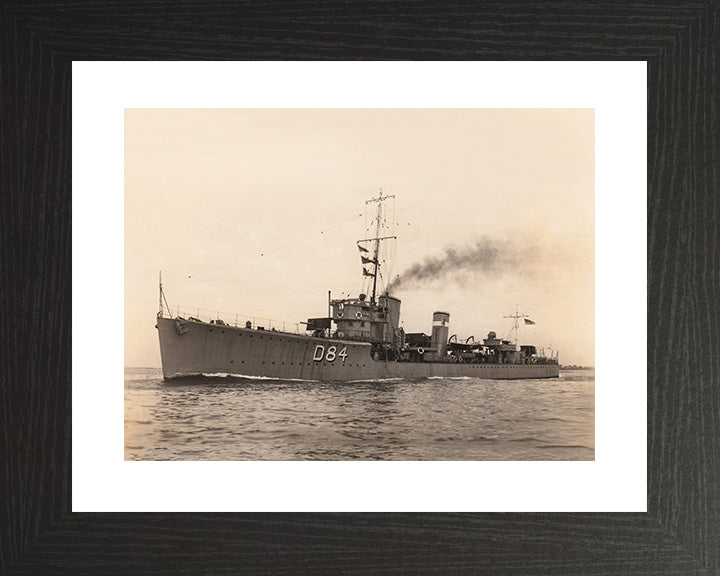 HMS Tyrian D84 Royal Navy S class destroyer Photo Print or Framed Print - Hampshire Prints