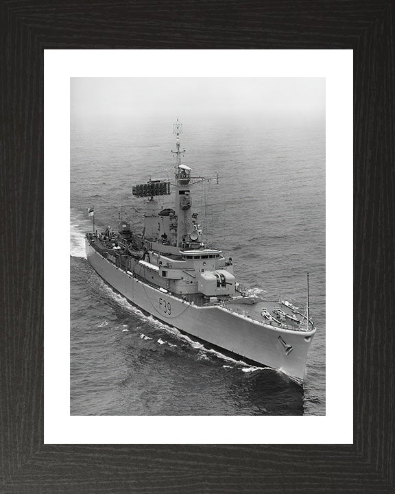 HMS Naiad F39 Royal Navy Leander class frigate Photo Print or Framed Photo Print - Hampshire Prints