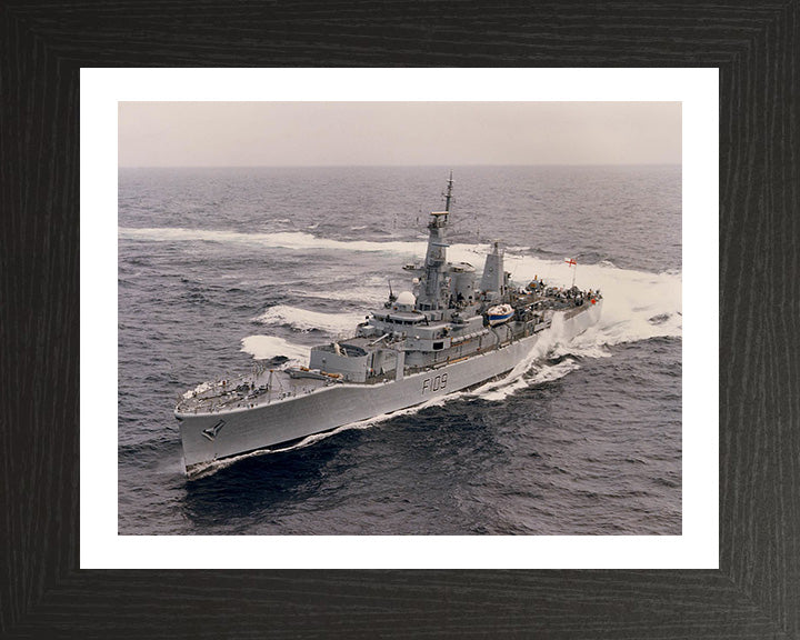 HMS Leander F109 Royal Navy Leander Class Frigate Photo Print or Framed Print - Hampshire Prints