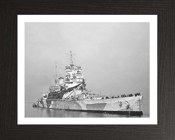 HMS Howe 32 Royal Navy King George V class battleship Photo Print or Framed Print - Hampshire Prints