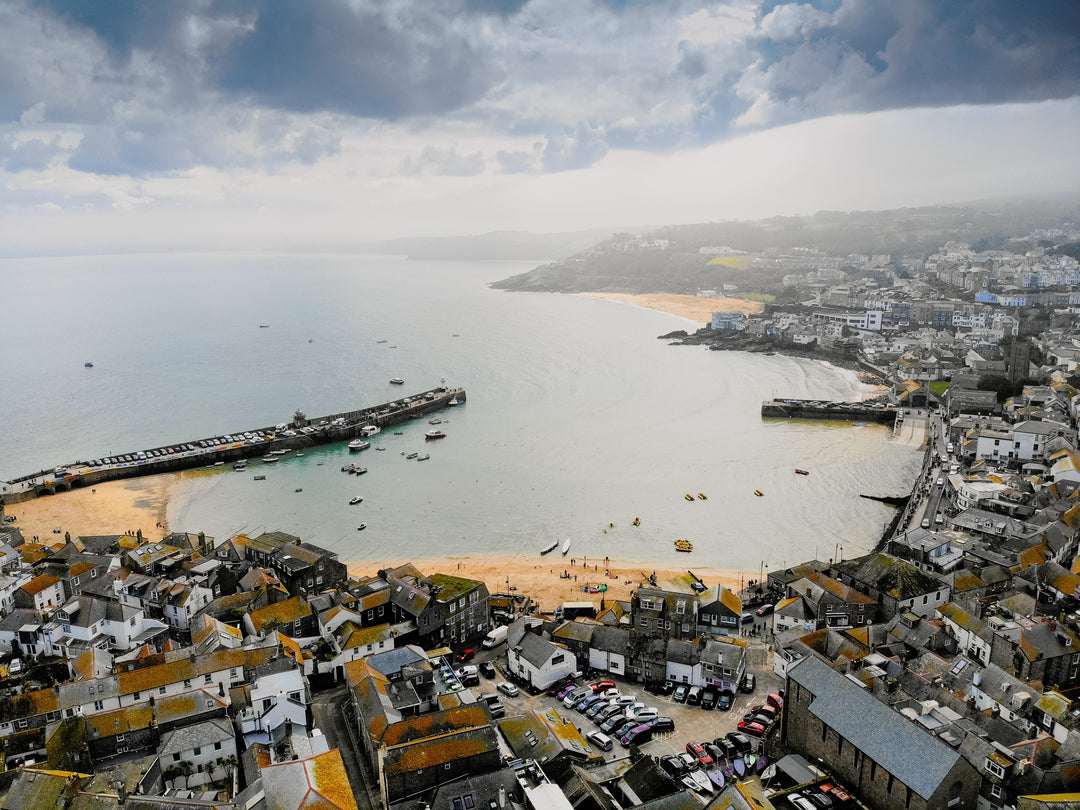 St Ives in Cornwall from above Photo Print - Canvas - Framed Photo Print - Hampshire Prints