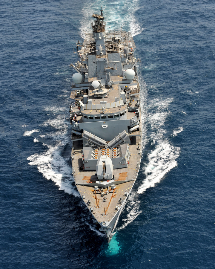 HMS Northumberland F238 Royal Navy type 23 Frigate Photo Print or Framed Print - Hampshire Prints