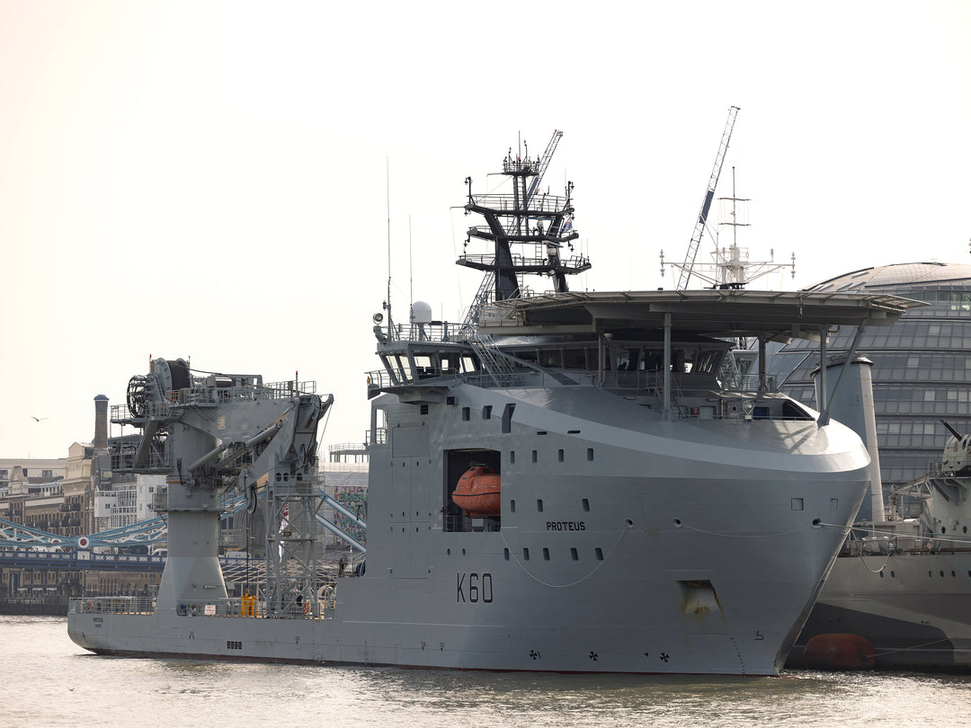 RFA Proteus K60 Royal Fleet Auxiliary ship Photo Print or Framed Print - Hampshire Prints