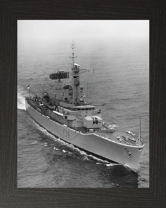 HMS Naiad F39 Royal Navy Leander class frigate Photo Print or Framed Photo Print - Hampshire Prints