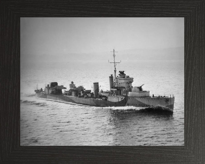 HMS Verdun L93 Royal Navy Admiralty V class destroyer Photo Print or Framed Print - Hampshire Prints