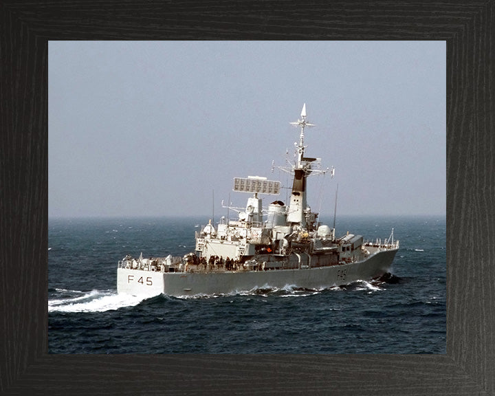 HMS Minerva F45 Royal Navy Leander class Frigate Photo Print or Framed Print - Hampshire Prints