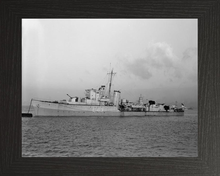 HMS Blackmore L43 Royal Navy Hunt class escort destroyer Photo Print or Framed Print - Hampshire Prints