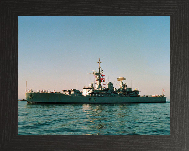 HMS Minerva F45 Royal Navy Leander class Frigate Photo Print or Framed Print - Hampshire Prints