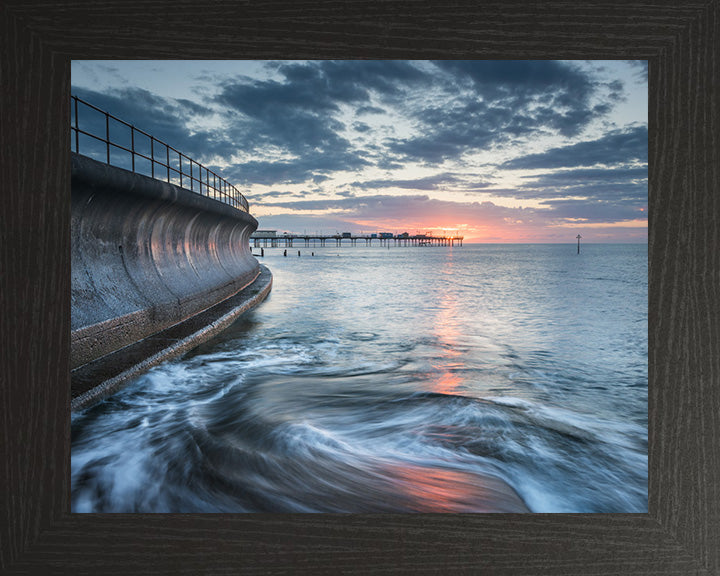 Teignmouth Grand Pier at sunset Photo Print - Canvas - Framed Photo Print - Hampshire Prints