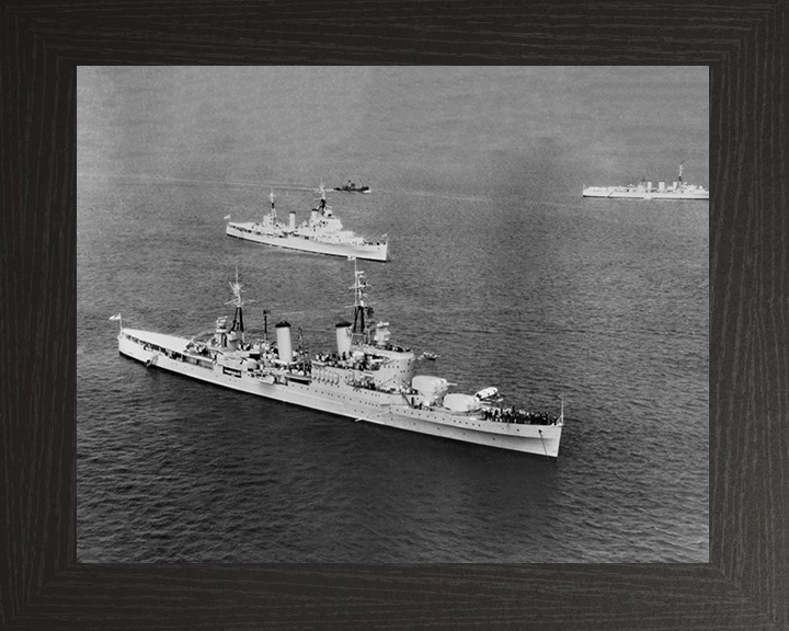 HMS Glasgow C21 Royal Navy Town class light cruiser Photo Print or Framed Print - Hampshire Prints