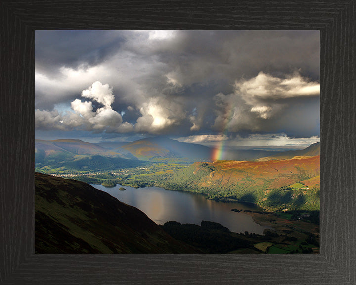 Rainbow over Keswick the Lake District Cumbria Photo Print - Canvas - Framed Photo Print - Hampshire Prints