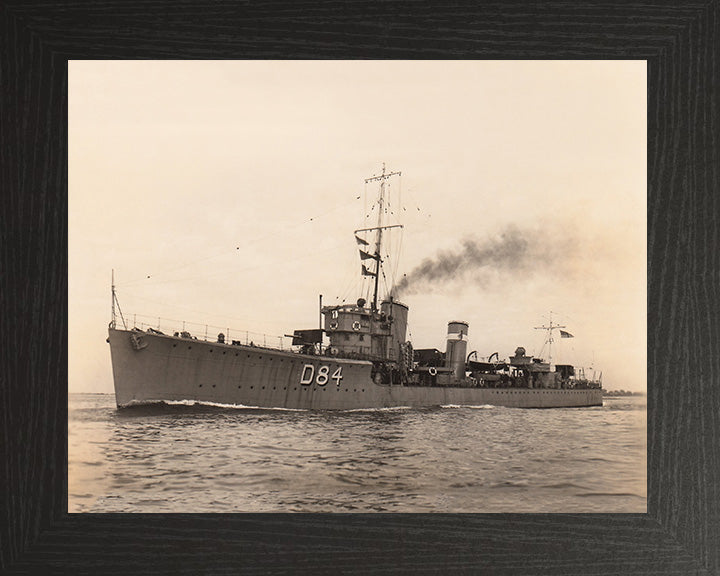 HMS Tyrian D84 Royal Navy S class destroyer Photo Print or Framed Print - Hampshire Prints