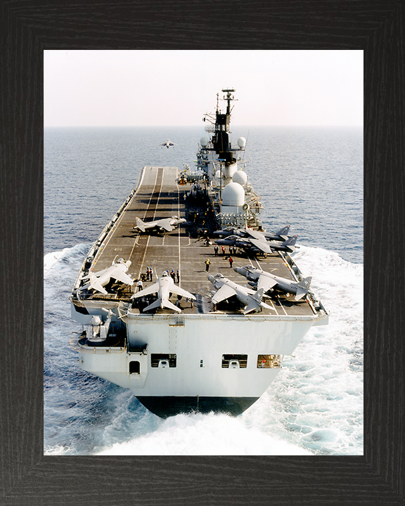 HMS Illustrious R06 Royal Navy Invincible class Aircraft Carrier Photo Print or Framed Print - Hampshire Prints