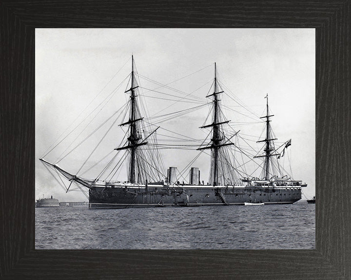 HMS Raleigh 1873 Royal Navy unarmed Frigate Photo Print or Framed Print - Hampshire Prints