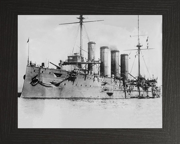 HMS Leviathan (1901) Royal Navy Drake class armoured cruiser Photo Print or Framed Photo Print - Hampshire Prints