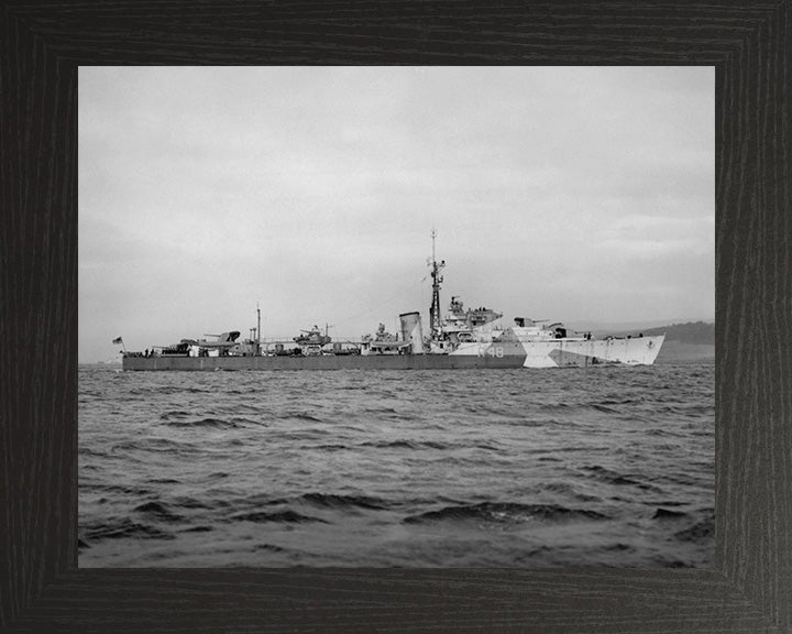 HMS Wrangler R48 Royal Navy W Class destroyer Photo Print or Framed Print - Hampshire Prints