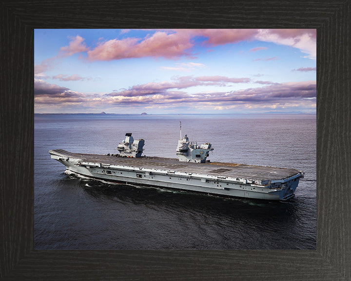 HMS Prince of Wales R09 Royal Navy Queen Elizabeth Class aircraft carrier Photo Print or Framed Print - Hampshire Prints