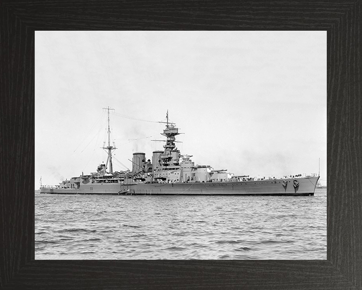 HMS Hood (51) Royal Navy Admiral class battlecruiser Photo Print or Framed Print - Hampshire Prints