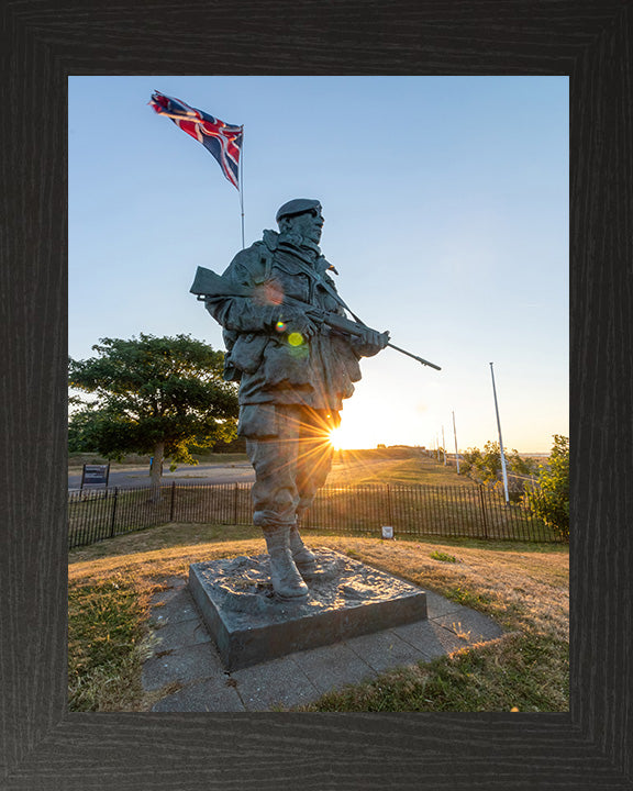 The "Yomper" Royal Marine statue at the Royal Marines museum Photo Print or Framed Photo Print