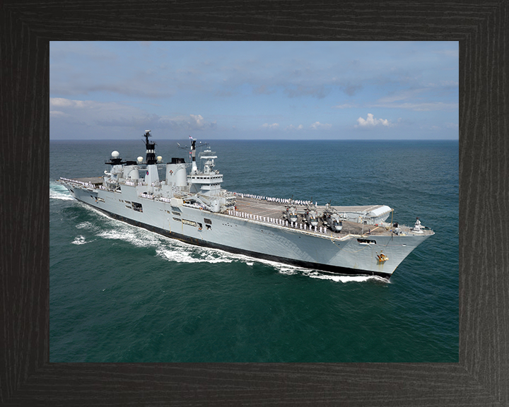 HMS Illustrious R06 Royal Navy Invincible class Aircraft Carrier Photo Print or Framed Print - Hampshire Prints