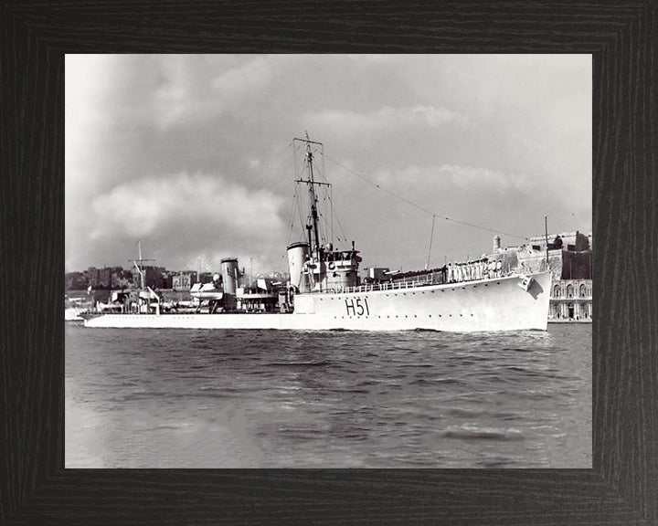 HMS Scout H51 Royal Navy S class destroyer Photo Print or Framed Print - Hampshire Prints