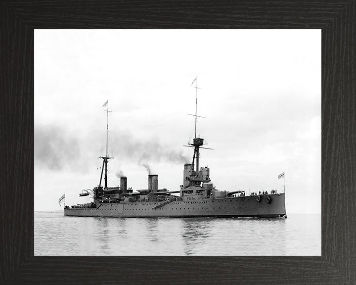 HMS New Zealand (1911) Royal Navy Indefatigable class battlecruiser Photo Print or Framed Photo Print - Hampshire Prints