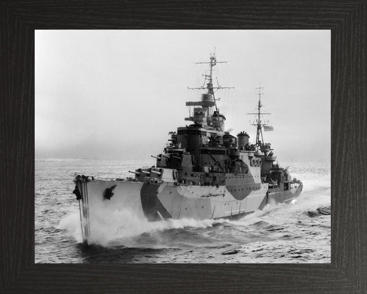 HMS Birmingham C19 Royal Navy Town class light cruiser Photo Print or Framed Print - Hampshire Prints