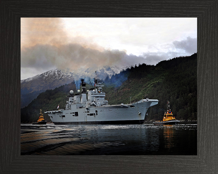 HMS Illustrious R06 Royal Navy Invincible class Aircraft Carrier Photo Print or Framed Print - Hampshire Prints