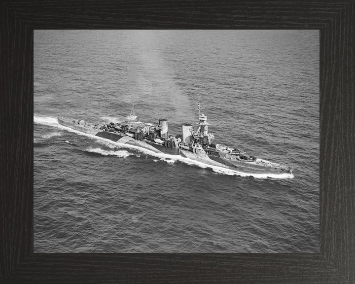 HMS Frobisher D81 Royal Navy Hawkins class heavy cruiser Photo Print or Framed Print - Hampshire Prints