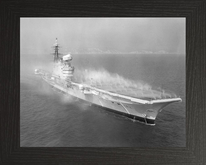 HMS Hermes R12 | Photo Print | Framed Print | Centaur Class | Aircraft Carrier | Royal Navy