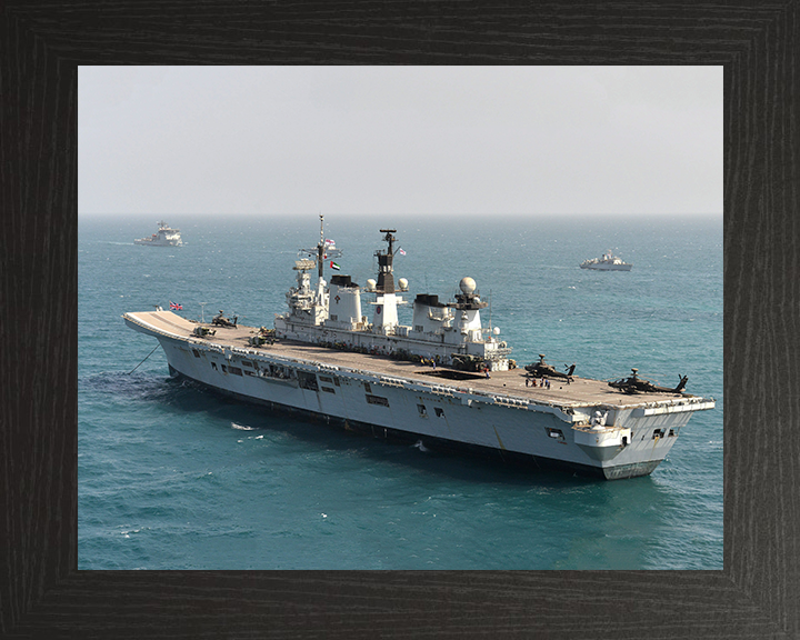 HMS Illustrious R06 Royal Navy Invincible class Aircraft Carrier Photo Print or Framed Print - Hampshire Prints