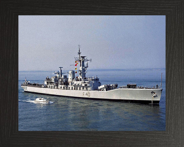 HMS Sirius F40 Royal Navy Leander class frigate Photo Print or Framed Print - Hampshire Prints