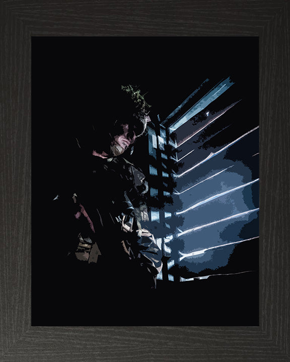 Royal Marines Commando dark and light artwork Print - Canvas - Framed Print - Hampshire Prints