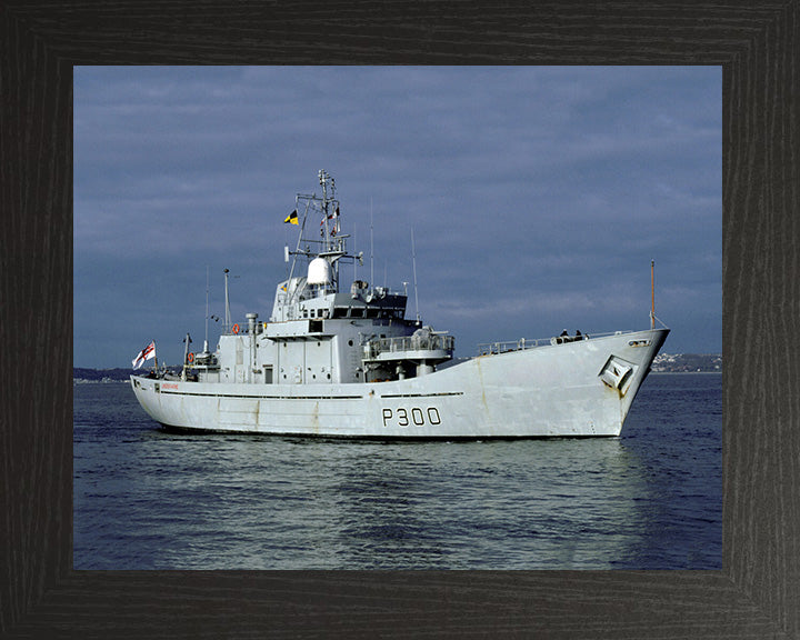 HMS Lindisfarne P300 Royal Navy Island class Patrol Vessel Photo Print or Framed Photo Print - Hampshire Prints