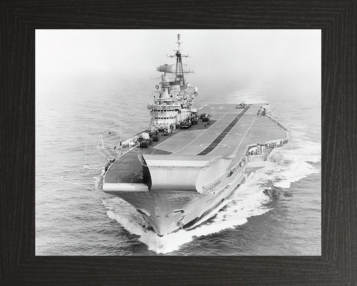 HMS Hermes R12 Royal Navy Centaur class Aircraft carrier Photo Print or Framed Print - Hampshire Prints