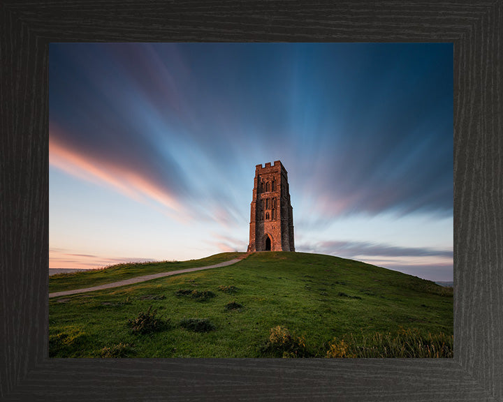 Glastonbury Tor Somerset at sunset Photo Print - Canvas - Framed Photo Print - Hampshire Prints