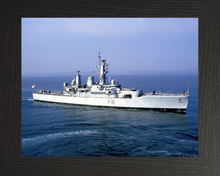 HMS Galatea F18 Royal Navy Leander Class Frigate Photo Print or Framed Print - Hampshire Prints