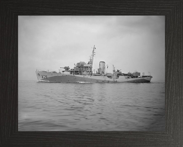 HMS Snowflake K211 Royal Navy Flower class corvette Photo Print or Framed Print - Hampshire Prints