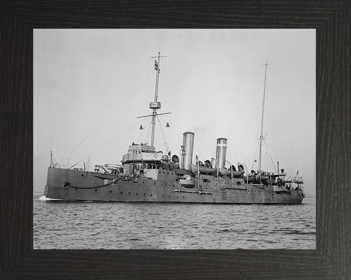 HMS Bonaventure (1892) Royal Navy  Astraea class cruiser Photo Print or Framed Photo Print - Hampshire Prints