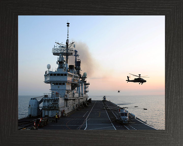 HMS Illustrious R06 Royal Navy Invincible class Aircraft Carrier Photo Print or Framed Print - Hampshire Prints