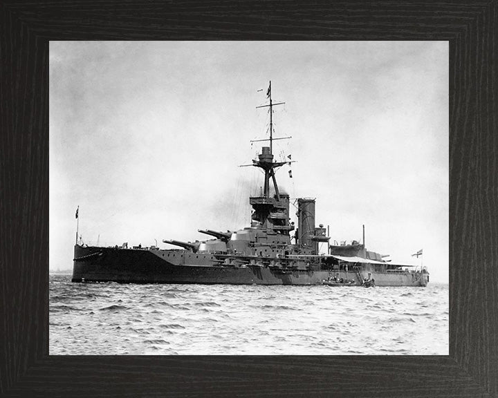 HMS Marlborough (1912) Royal Navy Iron Duke class battleship Photo Print or Framed Print - Hampshire Prints