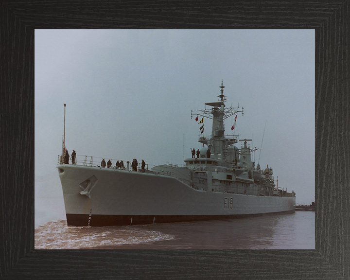 HMS Galatea F18 Royal Navy Leander Class Frigate Photo Print or Framed Print - Hampshire Prints